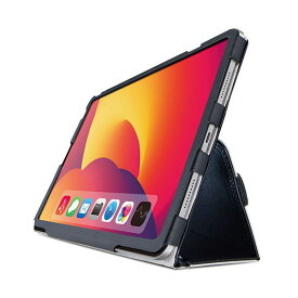 【ポイント20倍】エレコム iPad mini 2021モデル 第6世代 8.3インチ ケース カバー レザー フラップ 手帳 軽量 2アングル ハンドホールドベルト ブラック TB-A21SPLFBK