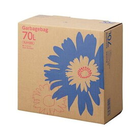 【ポイント20倍】（まとめ）TANOSEE ゴミ袋 コンパクト乳白半透明 70L BOXタイプ 1箱（110枚）【×5セット】