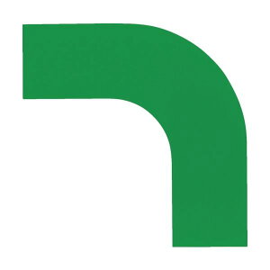 【クーポン配布中】(まとめ) 日本緑十字社 コーナー用ガードテープ(50mm幅用) 緑 屋内用 150022 1パック(10枚) 【×3セット】