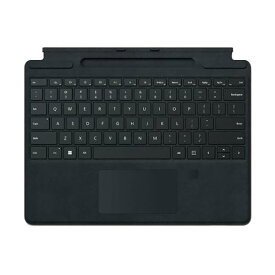 【ポイント20倍】マイクロソフト Surface Pro指紋認証センサー付 Signatureキーボード(英語版) ブラック 8XG-00023O 1台