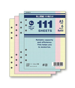 y|Cg20{z(܂Ƃ߁jCC 111p tB (A5) rm[g 5.0mm 3F DAR4013 y×20Zbgz