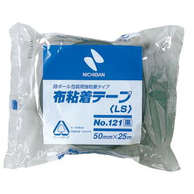 【ポイント20倍】(まとめ）ニチバン 布テープ 布粘着テープ 中軽量物封かん用 50mm×25M 黒 1216-50 1216-50 【×20セット】