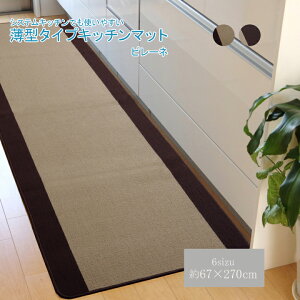 �y�|�C���g20�{�z�L�b�`���}�b�g �􂦂� ���n �w�s���[�l�x �x�[�W�� ��67×270cm �i���ݖ�7mm�j����ɂ������H�y�x�[�W���z �y����s�z