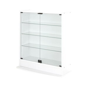 【クーポン配布中】LEDコレクションラック ワイド 本体 両開きタイプ 高さ96 奥行29 ライト LED照明 コレクションケース 棚 ディスプレイラック フィギュアケース 収納ラック 収納 フィギュア