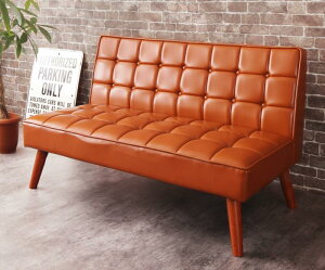 【クーポン配布中】古木風 ヴィンテージ アメリカン スタイル リビング ダイニング 99 ダブルナイン ダイニングソファー バックレストタイプ 2P 2人掛け ビンテージ風 2人がけ 高級感 レザー