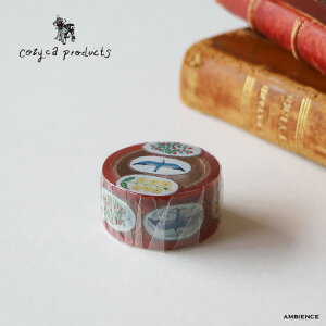 浅野みどり bird song透明マスキングテープ 鳥 花 ナチュラル かわいい