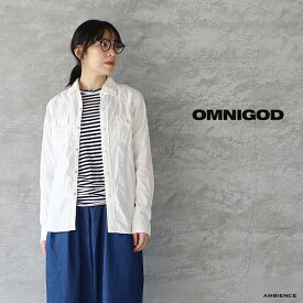 【SALE セール 40%OFF】OMNIGOD オムニゴッドウエスタンシャツ ホワイトデニム レディース デニム シャツ 日本製 ゆうパック発送