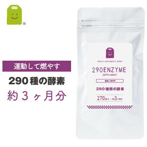 タイムセール【クーポンで半額】ダイエット 290種の酵素 サプリメント 約3ヶ月 Lカルニチン ヒハツエキス ウコン コレウスフォルスコリ αリポ 290種の酵素配合 メール便送料無料 燃焼系 酵素