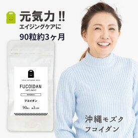 フコイダン サプリメント 1日1粒100mgの ミネラル豊富フコイダン サプリ 約3ヶ月分 ふこいだん 沖縄モズク（もずく）エキス抽出 水溶性食物繊維 ヌメヌメ成分 フコイダンサプリ フコイダンエキス ギフト メール便送料無料 楽天 2026 バレンタイン