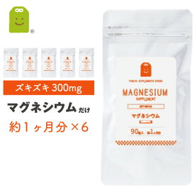 マグネシウム サプリメント 補酵素 栄養機能食品 マグネシウム サプリ ミネラル類 マグネシウム配合 健康維持 magnesium supplement ダイエット diet メール便送料無料 約6ヶ月分 150粒×6袋 お守りサプリ ギフト 福袋 楽天 父の日 プレゼント 実用的