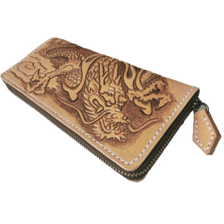 楽天市場】カービング ラウンドファスナー 長財布【龍 和柄】日本製  