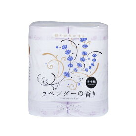 【法人・企業様限定販売】 四国特紙 ラベンダーの香り トイレットペーパー 4ロールダブル30m×12パック まとめ買い 送料無料 00202