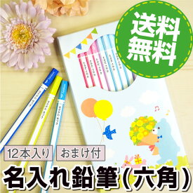 名入れ鉛筆（六角） 卒園祝い 入学祝い 2B シンプル 12本入 鉛筆 名入れ 無料 かきかた 入学 卒園 トンボ 漢字 入学準備 大人 キッズ お名前シールラボ 納期区分D labo
