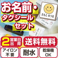 タグ用 名前シール セット ノンアイロン アイロン不要 防水 入学準備 シンプル お名前シール ネームシー…