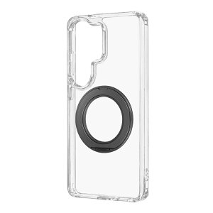 �y���[���� ���������z LEPLUS NEXT Samsung Galaxy S26 Ultra SC-53G 360�x��]�X�^���h�t�� �ϏՌ��n�C�u���b�h�P�[�X �uUTILO Hybrid mag swing�v �N���A ������ TPU PC �G�A�N�b�V���� �|���J�[�{�l�[�g �X�g��