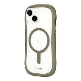 【メール便 送料無料】LEPLUS NEXT iPhone 15/iPhone 14 MagSafe対応 高速充電対応 強力吸着 耐衝撃ハイブリッドケース 「ViAMO charge」 TPU ガラス シェルカバー LN-IM23VMC