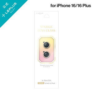 y[ z iPhone 16/iPhone 16 Plus YیKXtB uSPARKLE LENS GLASSvS[h LN-IM24FGLENSWGD LEPLUS NEXT