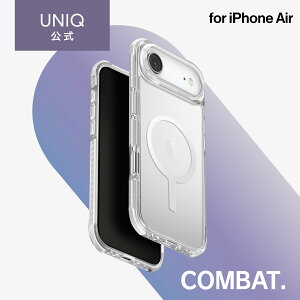 UNIQ ���j�[�N iPhone Air UNIQ 360°�Ռ��o���p�[�t�� 3�w�ی�P�[�X �u�����N�z���C�g 25IP66-COMMBWHT