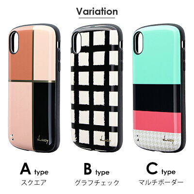 iPhoneXR耐衝撃ハイブリッドケース「PALLETKatie」