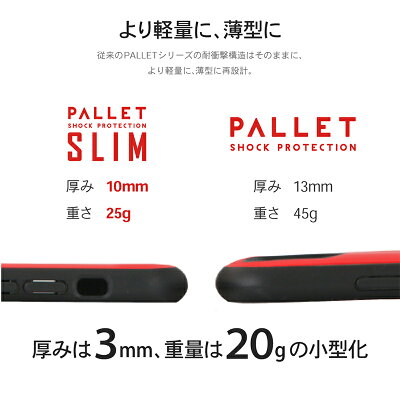 iPhoneXR耐衝撃薄型ハイブリッドケース「PALLETSlim」