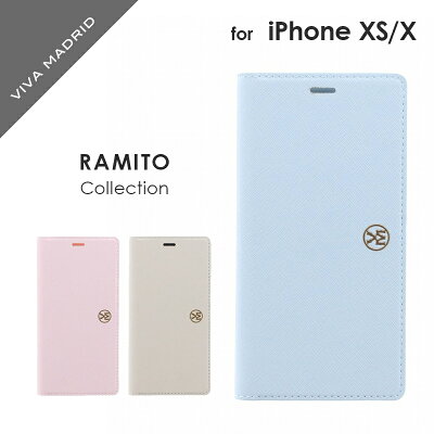 iPhoneX【VIVAMADRID】PUレザー手帳型ケース/薄型PU/RamitoCollection