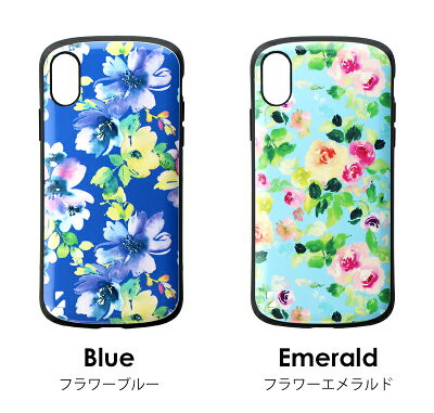 iPhoneXSiPhoneX耐衝撃ハイブリッドケースPALLETDesignフラワー花柄