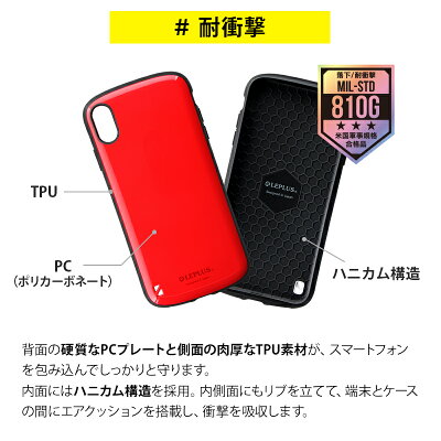 iPhoneXSMax耐衝撃ハイブリッドケースPALLETアイフォンケース