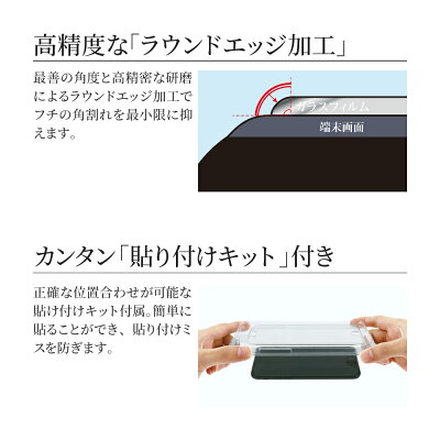 iPhoneXSMaxガラスフィルム「GLASSPREMIUMFILM」スタンダードサイズ高光沢/0.33mm