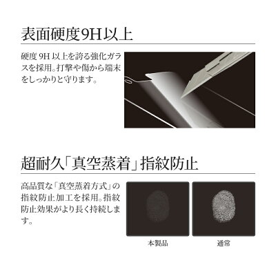 iPhoneXSMaxガラスフィルム「GLASSPREMIUMFILM」平面オールガラスブラック/高光沢/ブルーライトカット/0.33mm
