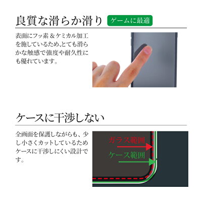iPhoneXSMax【30日間保証】ガラスフィルム「GLASSPREMIUMFILM」覇龍日本品質平面オールガラスブラック/高光沢/マット・反射防止/0.33mm