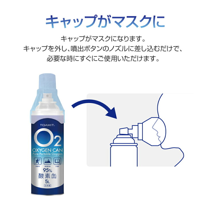 酸素缶 5L 日本製 酸素純度約95％ 携帯酸素 酸素スプレー 酸素補給 LEPLUS SELECT