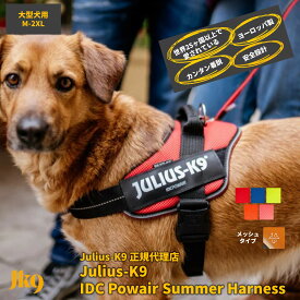 【送料無料】【Julius-K9】【メッシュタイプ】ユリウスケーナイン・IDCパワーサマーハーネス 中・大型犬サイズ