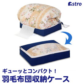 布団収納 布団収納袋 収納バッグ 収納袋 収納ケース 収納ボックス ネイビー 透明窓 羽毛布団 シングル 寝具 布団 毛布 掛布団 タオルケット 収納 積み重ね 縦置き 横置き 圧縮袋 クローゼット 押入れ ベッド下 アストロ 131-29