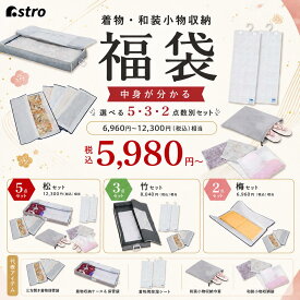 【福袋】着物 和装小物 収納用品セット 着物収納ケース 着物保管ケース 保管袋 着物用除湿シート 和装小物収納 巾着 5点 3点 2点 数量限定 特価品 雑貨 メンズ レディース キッズ 男性 女性 2025 アストロ 173-lb