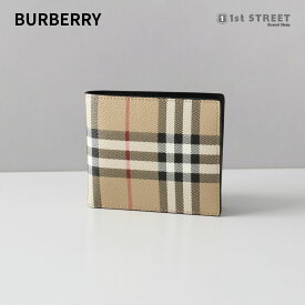 バーバリー BURBERRY 2つ折り財布 ベージュ 財布 チェック ミニ財布 ミニ財布 小銭入付 おしゃれ ブランド 高級 8069815 MS CC BILL COIN DFC A7026 ARCHIVE BEIGE メンズ