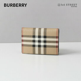 バーバリー BURBERRY カードケース ベージュ 名刺入れ チェック フラップ ビジネス おしゃれ ブランド 高級 8069823 MS BATEMAN DFC A7026 ARCHIVE BEIGE ユニセックス メンズ レディース