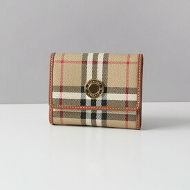 【4/25限定！2人に1人が当選★エントリーで最大100％ポイントバック】バーバリー BURBERRY 3つ折り財布 ベージュ 財布 チェック ミニ財布 小銭入付 ランカスター おしゃれ ブランド 高級 8070415 LS LANCASTER DFC A7026 ARCHIVE BEIGE ユニセックス メンズ レディース