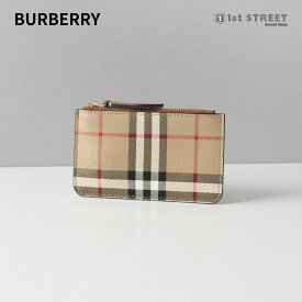 バーバリー BURBERRY 小銭入れ ベージュ 財布 チェック ミニ財布 キーケース チェーンストラップ付 おしゃれ ブランド 高級 8070420 LS KELBROOK DFC A7026 ARCHIVE BEIGE ユニセックス メンズ レディース