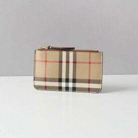 【4/25限定！2人に1人が当選★エントリーで最大100％ポイントバック】バーバリー BURBERRY 小銭入れ ベージュ 財布 チェック ミニ財布 キーケース チェーンストラップ付 ブランド 高級 8070420 LS KELBROOK DFC A7026 ARCHIVE BEIGE ユニセックス メンズ レディース