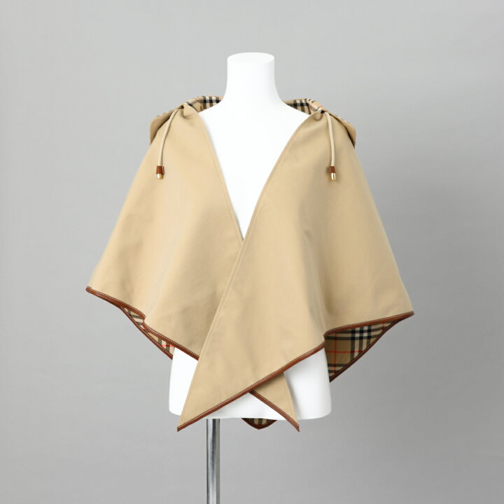 楽天市場】バーバリー BURBERRY ポンチョ ケープ キャメル コート 