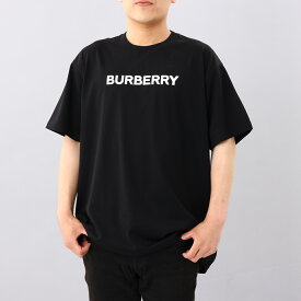 バーバリー BURBERRY メンズTシャツ ハリソン ロゴ コットン ブラック 8055307 130828 A1189 HARRISTON BLACK メンズ