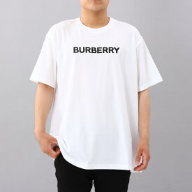 【6/10限定！2人に1人が当選★エントリーで最大100％ポイントバック】バーバリー BURBERRY メンズTシャツ ハリソン ロゴ コットン ホワイト 8055309 130828 A1464 HARRISTON WHITE メンズ