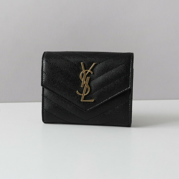 楽天市場】サンローラン SAINT LAURENT 3つ折り財布 モノグラム ミニ 