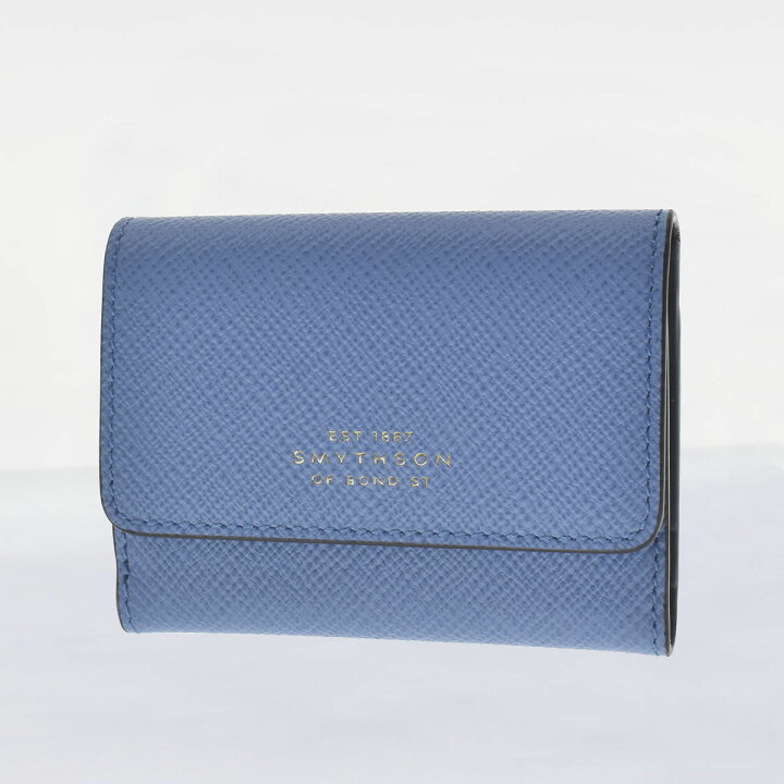 楽天市場 スマイソン Smythson 3つ折小銭付き財布 三つ折り財布 ミニ財布 レディース メンズ パナマ ブルー Panama Compact Prs Nile Blue Nile Blue 1st Street