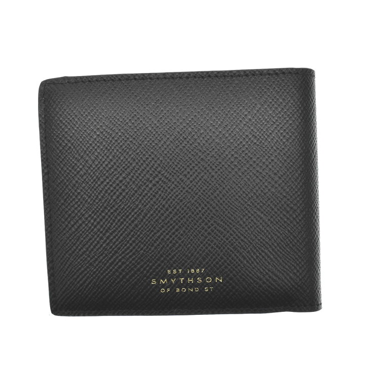 楽天市場 スマイソン Smythson 2つ折小銭付き財布 二つ折り財布 ミニ財布 レディース メンズ パナマ ブラック Panama 4cc N Case W Coin Prs Black Black 1st Street