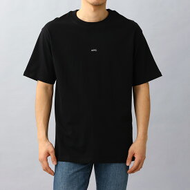 アーペーセー A.P.C. メンズTシャツ Tシャツ コットン ロゴ クルーネック ブラック H26929 COEIO LZZ T-SHIRT KYLE BLACK メンズ