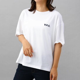 【4/25限定！2人に1人が当選★エントリーで最大100％ポイントバック】アーペーセー A.P.C. Tシャツ ティーシャツ クルーネック ブランドロゴ ロゴ かわいい 人気 F26299 COFDW AAB レディース