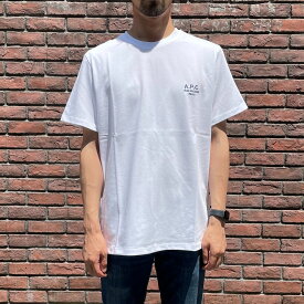 アーペーセー A.P.C. T-SHIRT RAYMOND Tシャツ 半袖 ロゴ クルーネック ホワイト WHITE メンズ H26840 COEZC AAB