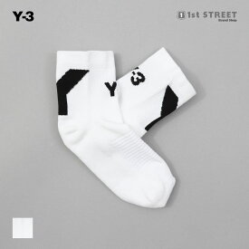 ワイスリー Y-3 ソックス 靴下 クルーソックス 靴下 白 ロー M/Lサイズ ロゴ シンプル 人気 おしゃれ ブランド 高級 HZ4266 WHITE Y-3 SOCK LO ユニセックス メンズ レディース