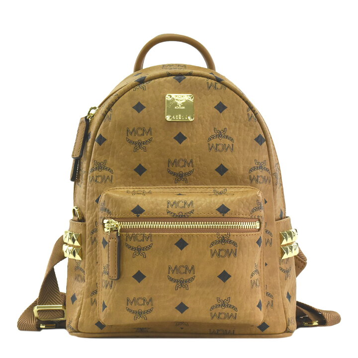 楽天市場 エムシーエム Mcm バックパック スターク リュック メンズ レディース キャメル Mmkaave10 Stark Backpack 27 Co001 Cognac 1st Street